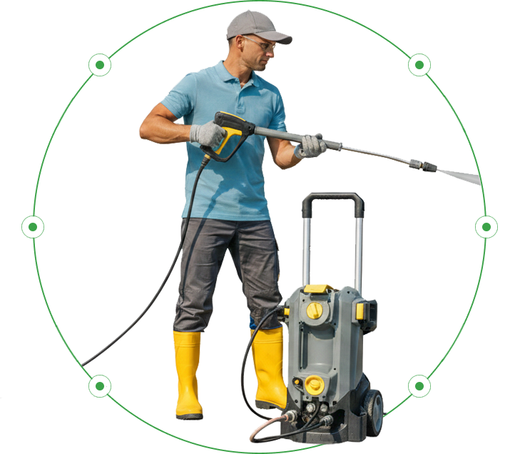 Commercial exterior cleaning